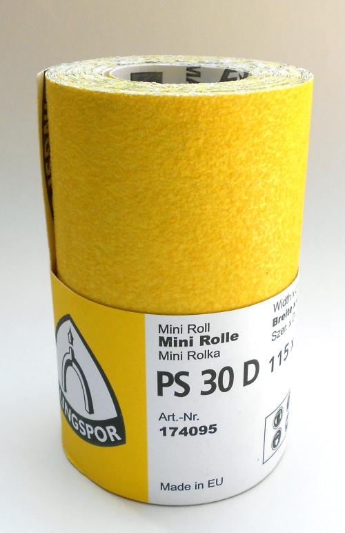 Klingspor Schleifrolle Schleifpapier PS30D | 115x4500mm | P150